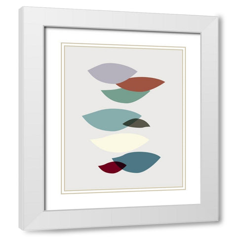 FiftiesMemo 1 White Modern Wood Framed Art Print with Double Matting by Braun Studio