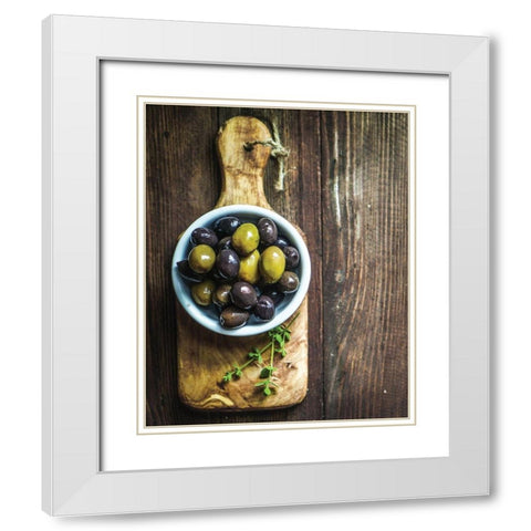Food 3 White Modern Wood Framed Art Print with Double Matting by Braun Studio