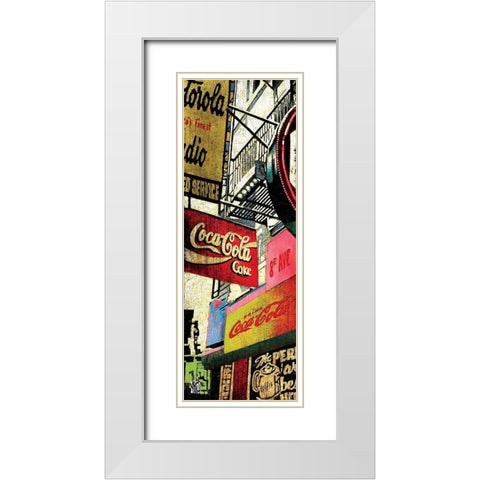 Fullmoon Saloon I White Modern Wood Framed Art Print with Double Matting by Arietti, Fabienne