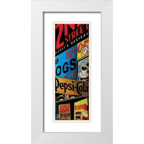 Fullmoon Saloon III White Modern Wood Framed Art Print with Double Matting by Arietti, Fabienne