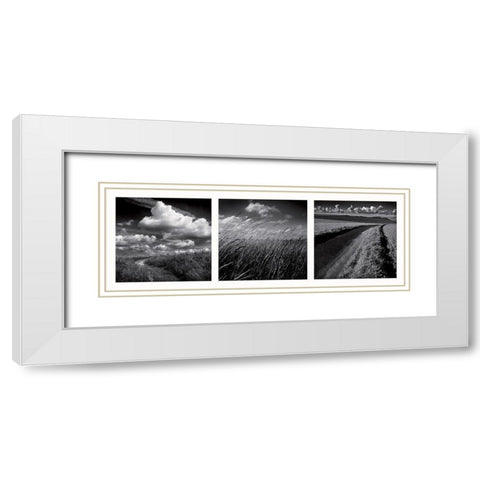 La clef des champs White Modern Wood Framed Art Print with Double Matting by de Lattre, Pascal