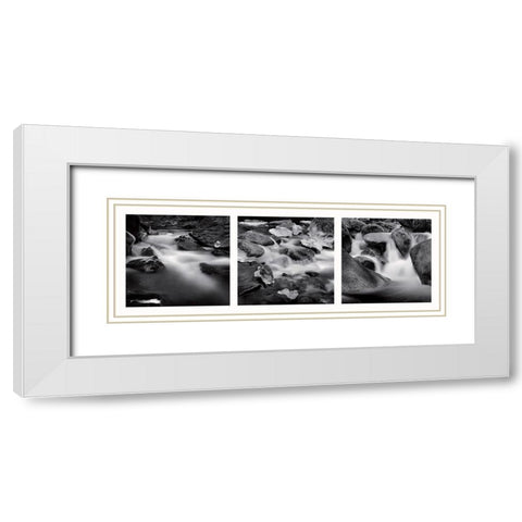 Eaux vives White Modern Wood Framed Art Print with Double Matting by Poli, Jean-Philippe