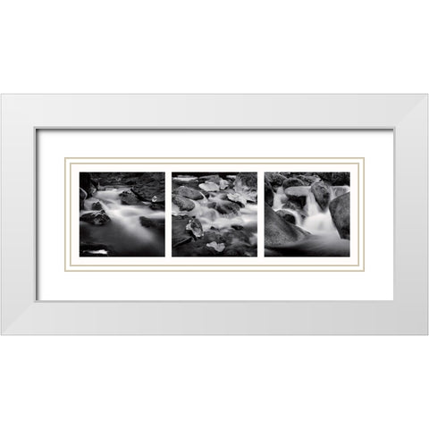 Eaux vives White Modern Wood Framed Art Print with Double Matting by Poli, Jean-Philippe