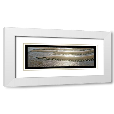 Maree basse White Modern Wood Framed Art Print with Double Matting by Pinsard, Laurent