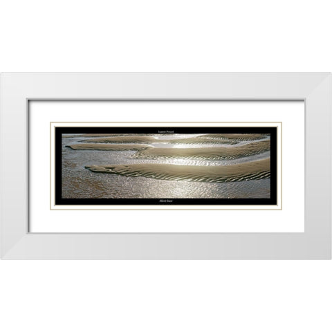 Maree basse White Modern Wood Framed Art Print with Double Matting by Pinsard, Laurent