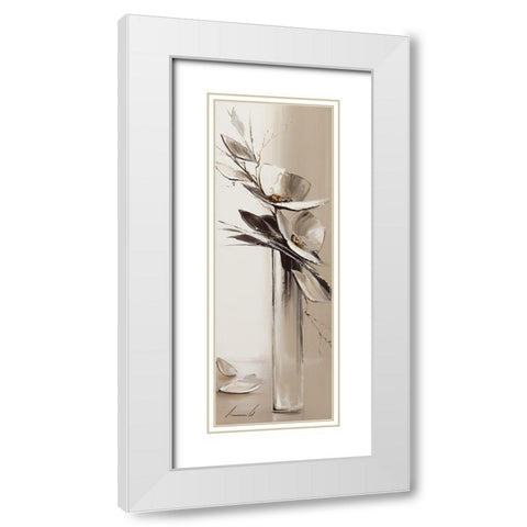 Camaieu White Modern Wood Framed Art Print with Double Matting by Tramoni, Oliver