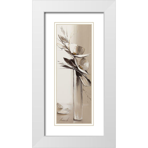 Camaieu White Modern Wood Framed Art Print with Double Matting by Tramoni, Oliver