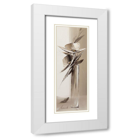 Suspendu White Modern Wood Framed Art Print with Double Matting by Tramoni, Oliver