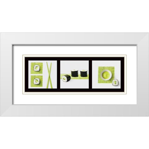Culinaire I White Modern Wood Framed Art Print with Double Matting by Sultan, Galith