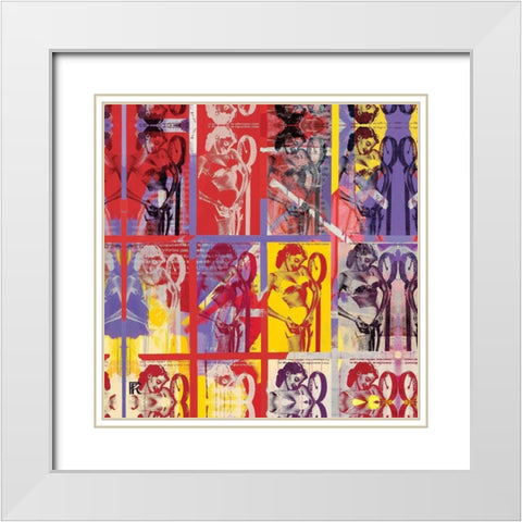 Un engouement croissant White Modern Wood Framed Art Print with Double Matting by Raynal, Paul