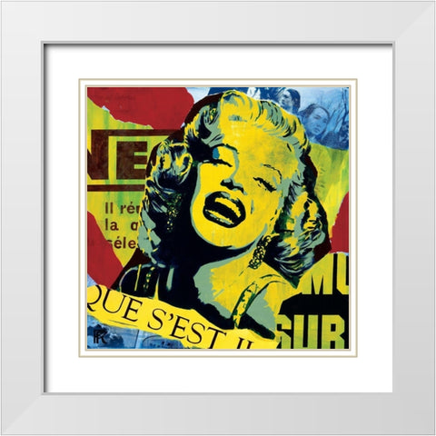 Que sest-il passe White Modern Wood Framed Art Print with Double Matting by Raynal, Paul