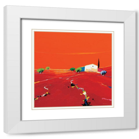 Lumiere dun jour White Modern Wood Framed Art Print with Double Matting by Eurgal, Christian