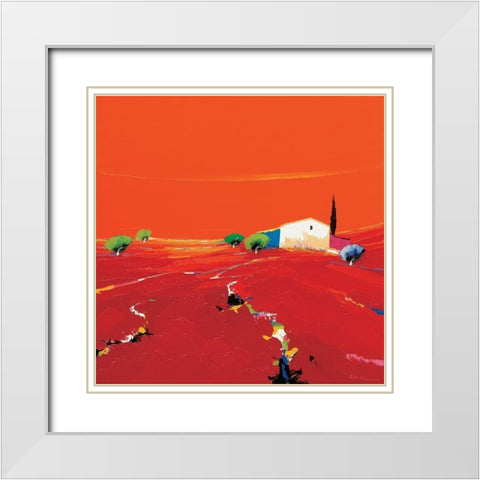 Lumiere dun jour White Modern Wood Framed Art Print with Double Matting by Eurgal, Christian