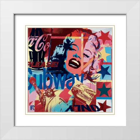 Only White Modern Wood Framed Art Print with Double Matting by Raynal, Paul