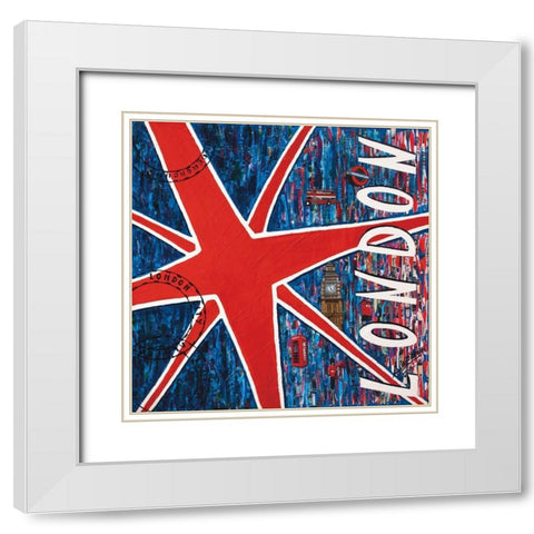 London White Modern Wood Framed Art Print with Double Matting by Wozniak, Sophie
