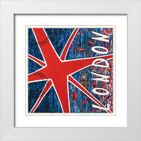 London White Modern Wood Framed Art Print with Double Matting by Wozniak, Sophie