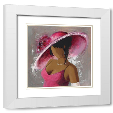 Stephanie White Modern Wood Framed Art Print with Double Matting by Johanna