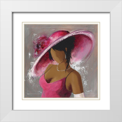 Stephanie White Modern Wood Framed Art Print with Double Matting by Johanna