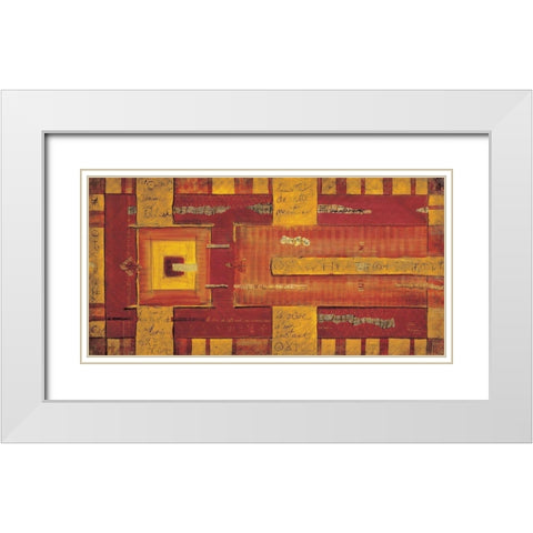 Le reve de cette nuit White Modern Wood Framed Art Print with Double Matting by Moumen, Leila