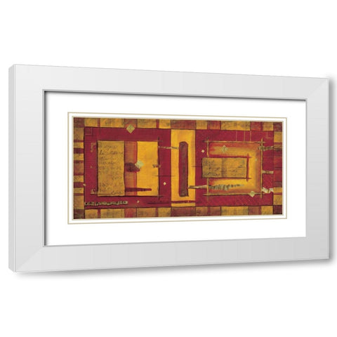 Le voyage solitaire White Modern Wood Framed Art Print with Double Matting by Moumen, Leila