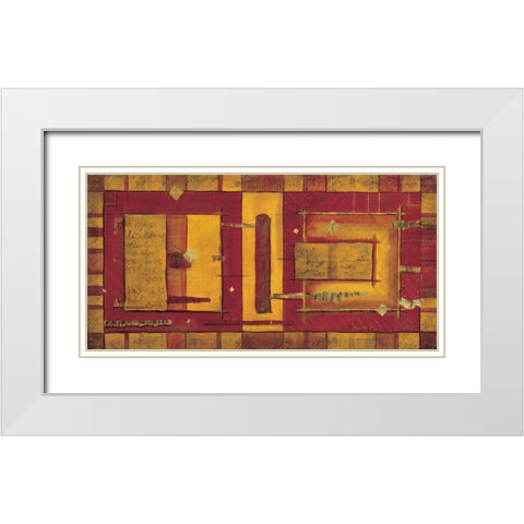 Le voyage solitaire White Modern Wood Framed Art Print with Double Matting by Moumen, Leila
