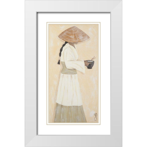 Le bol de riz White Modern Wood Framed Art Print with Double Matting by Dothy