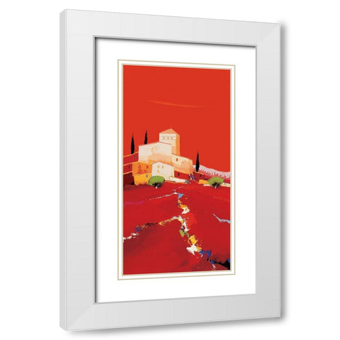 Le chemin de Vie White Modern Wood Framed Art Print with Double Matting by Eurgal, Christian
