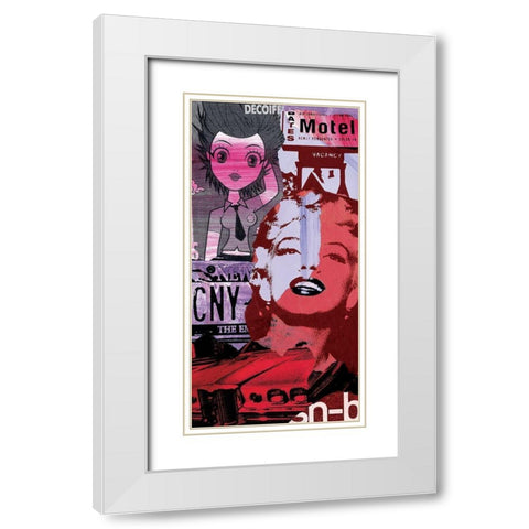 Decoiff White Modern Wood Framed Art Print with Double Matting by Raynal, Paul