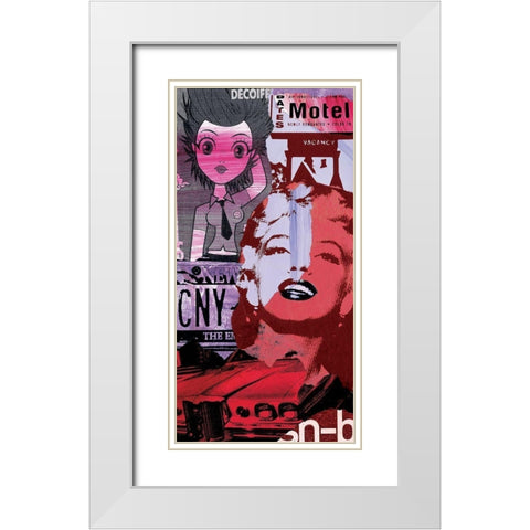 Decoiff White Modern Wood Framed Art Print with Double Matting by Raynal, Paul