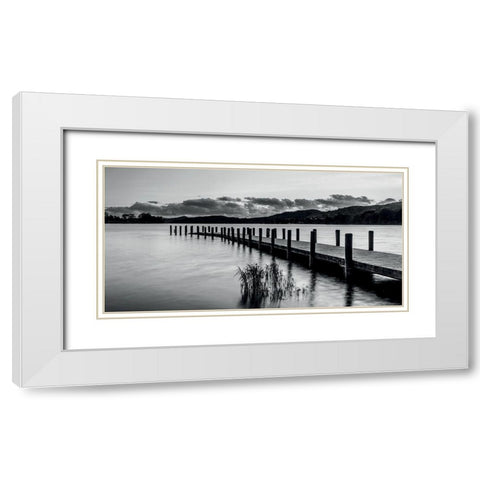 Ponton 3 White Modern Wood Framed Art Print with Double Matting by Braun Studio