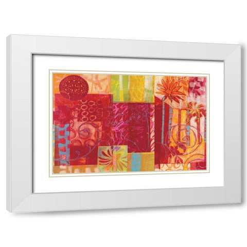 Invitation a la lumiere White Modern Wood Framed Art Print with Double Matting by Carvalho, Cecile de