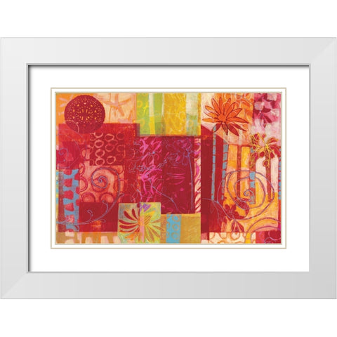 Invitation a la lumiere White Modern Wood Framed Art Print with Double Matting by Carvalho, Cecile de