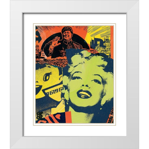 Avenir radieux White Modern Wood Framed Art Print with Double Matting by Raynal, Paul