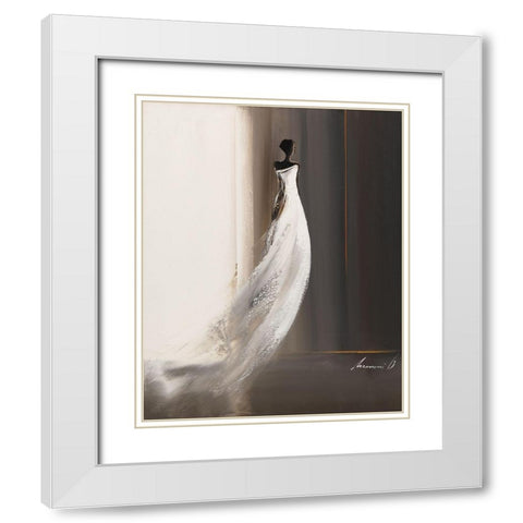 Silhouette feminine I White Modern Wood Framed Art Print with Double Matting by Tramoni, Oliver