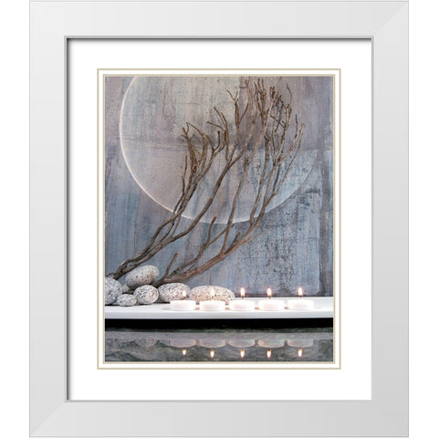 Luminescence White Modern Wood Framed Art Print with Double Matting by Photographie Collection