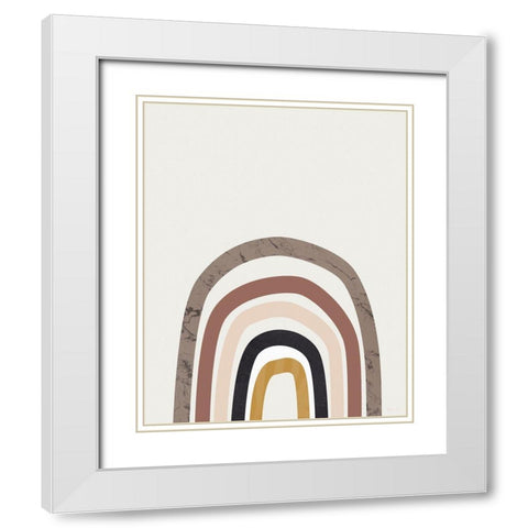 Bohemia 4 White Modern Wood Framed Art Print with Double Matting by BRAUN Studio