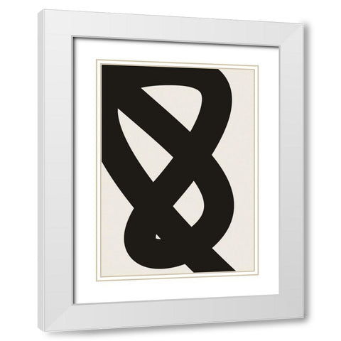 Braun Studio - Lignes abstraites 2 White Modern Wood Framed Art Print with Double Matting by Braun Studio