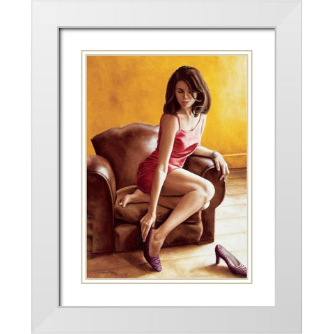 Lastragale White Modern Wood Framed Art Print with Double Matting by Bouvattier, Annick