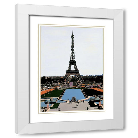 La Tour White Modern Wood Framed Art Print with Double Matting by Manzo, Giovanni