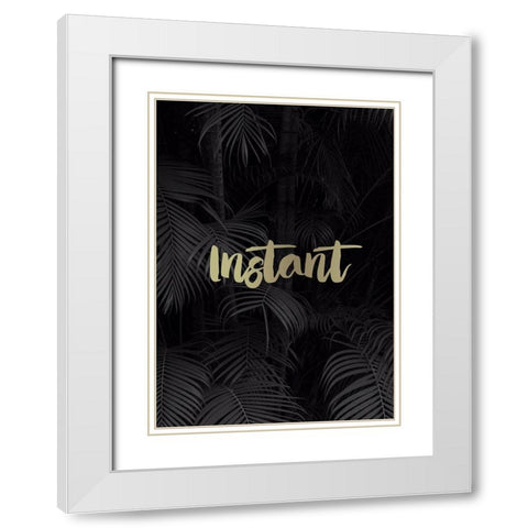 Instant White Modern Wood Framed Art Print with Double Matting by Braun Studio
