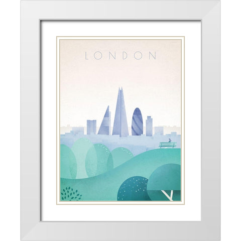 London White Modern Wood Framed Art Print with Double Matting by Atelier Editions Braun