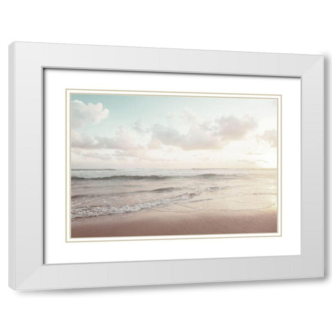 Bord de mer 1 White Modern Wood Framed Art Print with Double Matting by BRAUN Studio