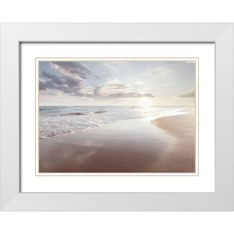 Bord de mer 2 White Modern Wood Framed Art Print with Double Matting by BRAUN Studio