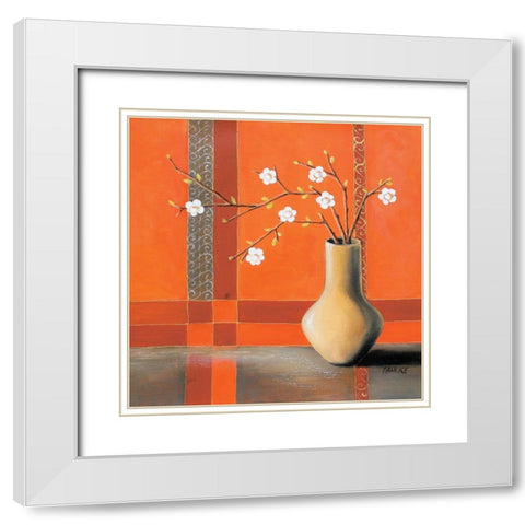 Polish Composition I White Modern Wood Framed Art Print with Double Matting by Dahlke, Izabella