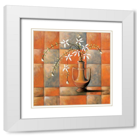 Polish Composition III White Modern Wood Framed Art Print with Double Matting by Dahlke, Izabella