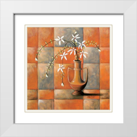 Polish Composition III White Modern Wood Framed Art Print with Double Matting by Dahlke, Izabella