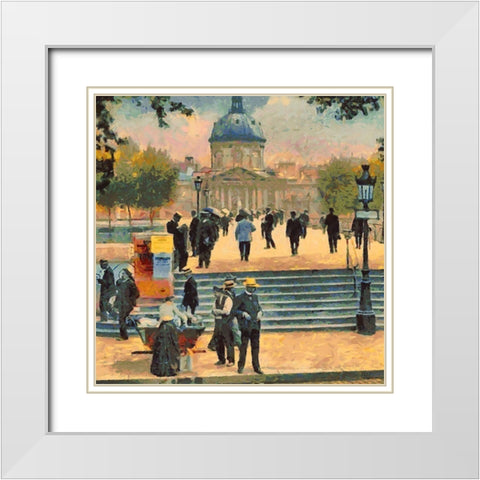 France long time ago I White Modern Wood Framed Art Print with Double Matting by Medeiros, Celito