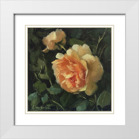 Shinning White Modern Wood Framed Art Print with Double Matting by Strube, Ling