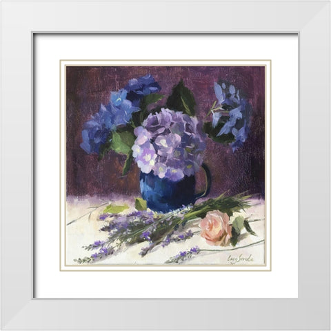 The Memory of Summer White Modern Wood Framed Art Print with Double Matting by Strube, Ling