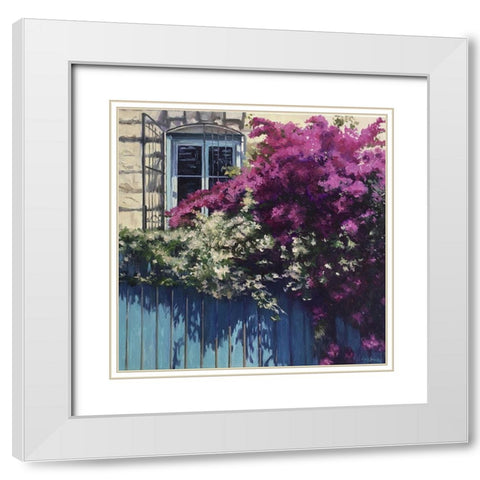 Summer Impresion White Modern Wood Framed Art Print with Double Matting by Strube, Ling